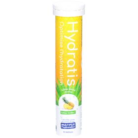 HYDRATIS - Pastilles Hydratation Electrolytes - Ananas - Améliore l'Hydratation et Favorise l'Énergie - Formule Isotonique - Sport, Récupération, Bien-être - 1 tube (20 Pastilles)