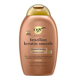 Ogx Apres Shampooing Keratine Du Bresil - Cheveux Frises - 385ml