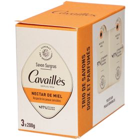 CAVAILLES Savon Surgras Nectar de Miel x3