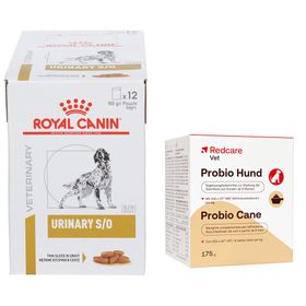 Royal Canin Vétérinaire Urinaire S/O + Redcare Vet Probio pour chien