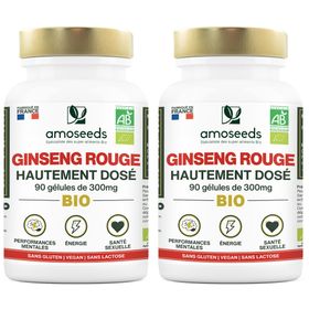 amoseeds GINSENG ROUGE BIO, HAUTEMENT DOSÉ