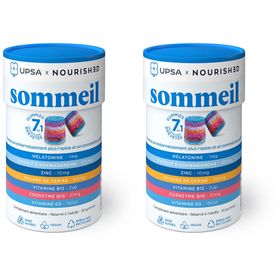 Gummies 7en1 UPSAxNourished Sommeil à base de mélatonine  - Adulte - Complément Alimentaire Sans Sucres