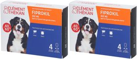 Clement Thekan Anti-Puces Anti-Tiques Chien 40-60kg 4 Pipettes