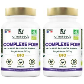 amoseeds COMPLEXE FOIE BIO - ARTICHAUT, RADIS NOIR, PISSENLIT