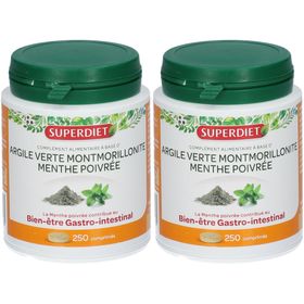 SUPERDIET Argile verte Montmorillonite + Menthe poivrée