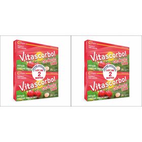 VITASCORBOL ACEROLA 1000 - Complément alimentaire vitamine C - Tube de 30 comprimés lot de 2