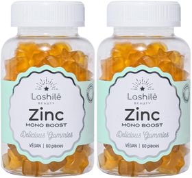 LASHILÉ BEAUTY - Compléments Alimentaires - Zinc - Maintien d'une peau et de cheveux normaux - Cure 1 mois - 60 Gummies