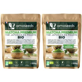 Amoseeds Matcha Premium Thé japonais en poudre bio
