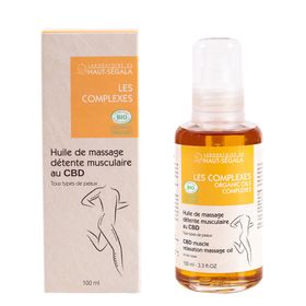 Laboratoire du Haut-Ségala Huile de Massage Détente Musculaire au CBD Bio