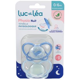 LUC ET LEA Duo de sucettes nuit physiologiques – Baleine