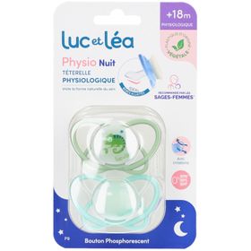 LUC ET LEA Duo de sucettes nuit physiologiques – Caméléon