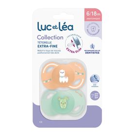LUC ET LEA Duo de sucettes anatomiques – Lama et Cactus