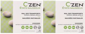 C'ZEN Etats Nauséeux Mal des Transports - Nausées Matinales - 30 comprimés