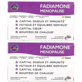 Fadiamone Ménopause, Comprimé + capsule, complément alimentaire non hormonal, bt 90 (60 +