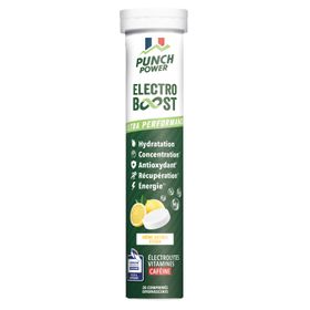 Punch Power Electroboost - 20 comprimés effervescents au citron avec caféine