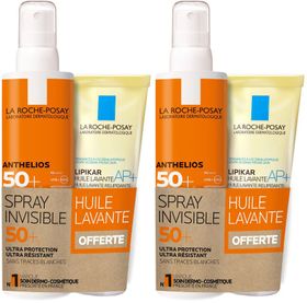 LA ROCHE POSAY Anthelios Spray invisible SPF50+ et Lipikar Huile lavante AP+ OFFERT