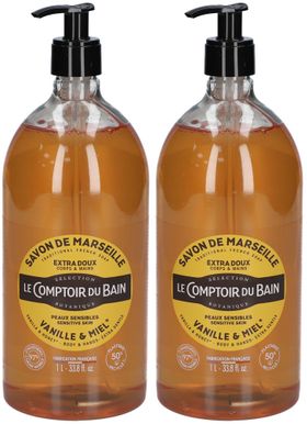 Le Comptoir du Bain Savon traditionnel de Marseille Vanille- Miel