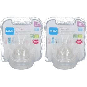 MAM Tétine silicone - Débit Lent 1