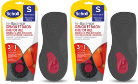 SCHOLL In-Balance Semelles Anti-Douleur Genou et Talon  x2