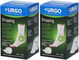 URGO Strapping Bande élastique adhésive de contention 2,5 m x 8 cm