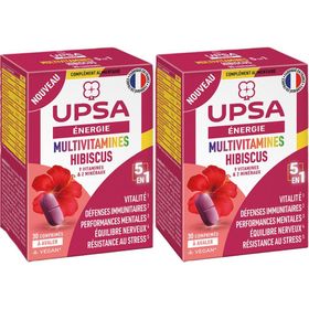 Multivitamines 5 en 1 UPSA - 30 comprimés - Adulte - Complément Alimentaire, vegan - Energie & Forme