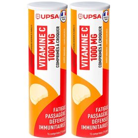 Complément alimentaire UPSA Vitamine C 1000 mg - 2 x 15 comprimés à croquer