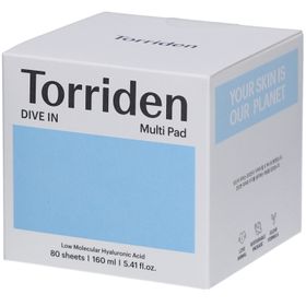Torriden DIVE IN - Disques tonifiants et apaisants à l'acide hyaluronique x80