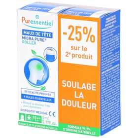 PURESSENTIEL Duo Roller Maux de Tête