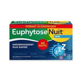 Euphytose Nuit – Complément alimentaire sommeil à la mélatonine et passiflore
