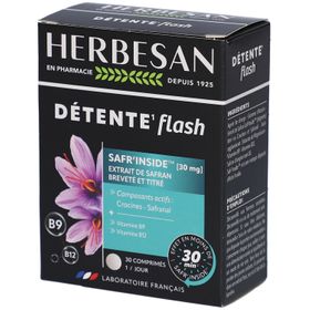 Herbesan Détente Flash – Safran & vitamines B9-B12
