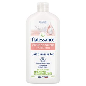 NATESSANCE Crème Douche Hydratante Lait d'ânesse