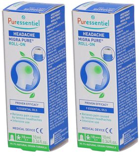 PURESSENTIEL Migra Pure Roller Maux de Tête x2