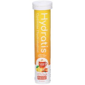 HYDRATIS - Pastilles Hydratation Electrolytes - Miel Citron [Gamme Chaude] - Améliore l'Hydratation et Favorise l'Énergie - Formule Isotonique - Sport, Récupération, Bien-être - 1 tube (20 Pastilles)