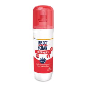 INSECT ECRAN - Anti-moustiques Tropiques - Spray répulsif peau - protection contre les piqûres de moustiques - Paludisme - Tropiques - 75 ml
