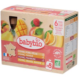 BABYBIO Gourdes Fruits Multi Parfums