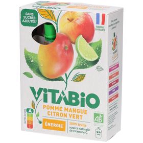 VITABIO Gourdes de Fruits Pomme Mangue Citron Vert