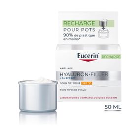 Eucerin Hyaluron-Filler + 3x Effect Recharge Soin de jour SPF30