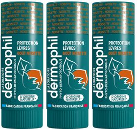 DERMOPHIL Stick Lèvres Protection Goût Noisette
