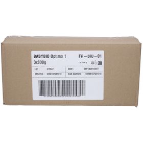 BABYBIO Optima 1er Age Lot de 3