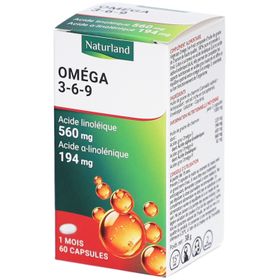 Naturland Oméga 3-6-9 - Capsules