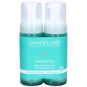 SANOFLORE Magnifica Mousse Nettoyant Anti-Imperfections x2