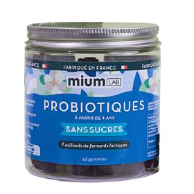 Mium Lab Gummies Probiotiques – Confort digestif sans sucres ajoutés