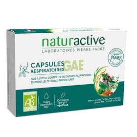 CAPSULES RESPIRATOIRES GAE™ BIO NATURACTIVE Boîte 30 capsules