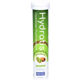 HYDRATIS - Pastilles Hydratation Electrolytes - Menthe - Améliore l'Hydratation et Favorise l'Énergie - Formule Isotonique - Sport, Récupération, Bien-être - 1 tube (20 Pastilles)