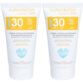 Alphanova CRÈME SOLAIRE CERTIFIÉE BIO HYPOALLERGÉNIQUE VISAGE SPF 30