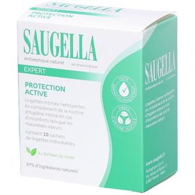 Saugella Antiseptique Lingettes Intimes Nettoyantes & Rafraîchissantes