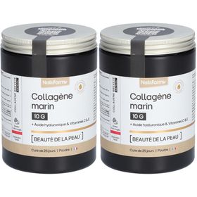 Nat&Form Collagène marin 10 g + Acide hyaluronique & Vitamines C & E