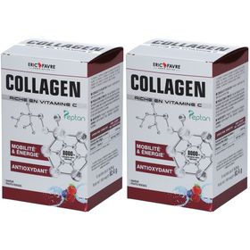 ERIC FAVRE Collagen Peptan en poudre - Collagène marin hydrolysé et enrichi en vitamine C