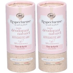 Respectueuse Déodorant naturel solide Fleur de karité
