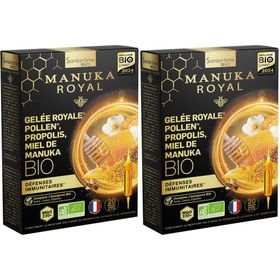 Santarome Gelée Royale Pollen Propolis Miel de Manuka Bio Ampoules